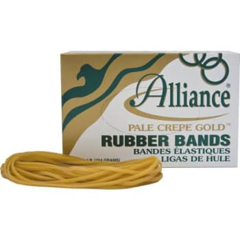 Image for Alliance® Rubber Pale Crepe Gold® Rubber Bands #117B, 7" x 1/8", Box Of 300 from HD Supply
