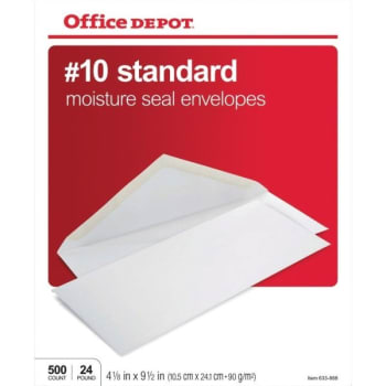 Image for Office Depot® Brand #10 All-Purpose White Envelope, Box Of 500 from HD Supply
