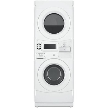 Image for Coin-Operated 3.1 Cu. Ft. Washer And 6.7 Cu. Ft. 240v Electric Vented Dryer Commercial Laundry Center (White) from HD Supply