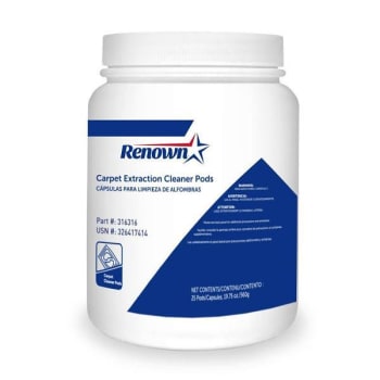Image for Renown Carpet Extraction Cleaner Pods (25 Per Case) from HD Supply