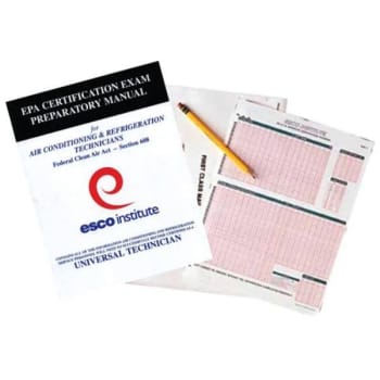 Image for Esco Institute Epa Section 608 Certification Test Pack (English) from HD Supply