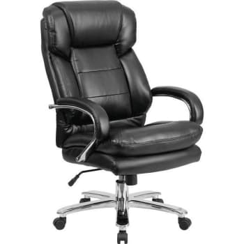 Image for Flash Furniture Faux Leather Swivel Office Chair (Black) from HD Supply