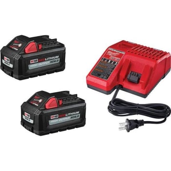 Image for Milwaukee M18 18v Li-Ion Hi-Output Starter Kit W/ 2 6.0 Ah Battery And Charger from HD Supply