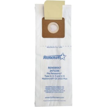 Image for Renown Panasonic U Vacuum Bag (3-Pack) from HD Supply