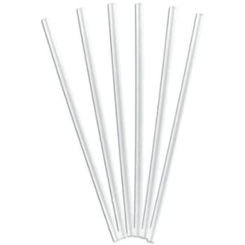 Primesource 7.75 In. Clear Jumbo Unwrapped Straw (250-Case)