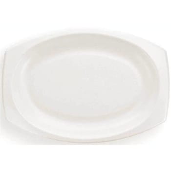 Image for 9 In. White Laminated Quiet Classic Platter (500-Case) from HD Supply
