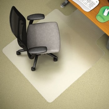 Image for Realspace® Economy Chair Mat For Thin Carpets, Wide Lip, 45" x 53", Clear from HD Supply