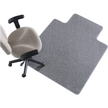 Realspace® Advantage Chair Mat For Thin Carpets, Wide Lip, 46" x 60", Clear