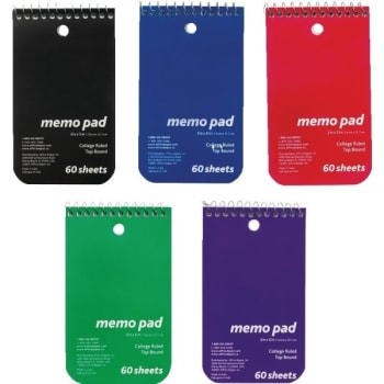 Image for Office Depot® Brand Wirebound Top-Opening Memo Books, 3" x 5", Package Of 3 from HD Supply