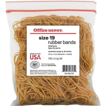 Image for Office Depot® Brand Rubber Bands #19, 1/4 Pound Bag from HD Supply