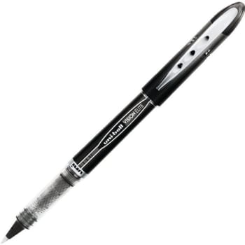 Uni-Ball® Vision Elite Liquid Ink Rollerball Pens, 0.5 mm, Black, Package Of 12