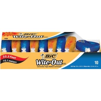 Image for Bic® Wite-Out® Correction Tape, Pack Of 10 from HD Supply