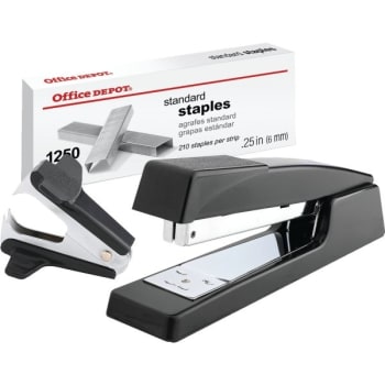 Office Depot® Brand Premium Full-Strip Stapler Combo, With Staples And Remover