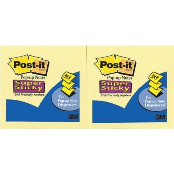 Image for Post-It® Pop-Up Notes, Super Sticky, 3" X 3", Package Of 12 Pads from HD Supply