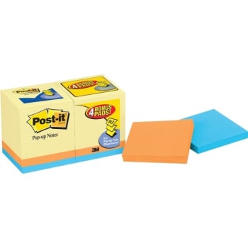 Image for Post-It® Pop-up Notes, 3" x 3", Canary Yellow, Package Of 14 W/ 4 Bonus Pads from HD Supply