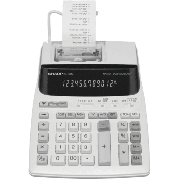 Image for Sharp EL-1801V 12-Digit Printing Calculator from HD Supply