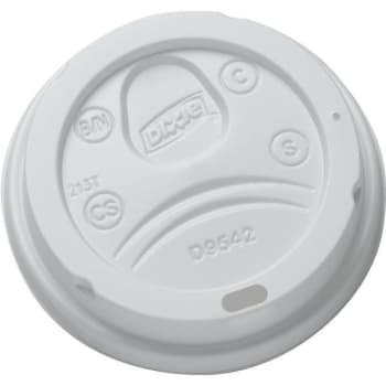 Image for Dixie Dome White Disposable Plastic Hot Cup Lids Large (500-Case) from HD Supply
