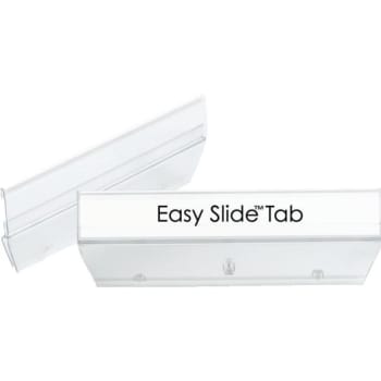 SMEAD® Easy Slide Tabs, 3-1/2" x 1/2", Clear, Package Of 18