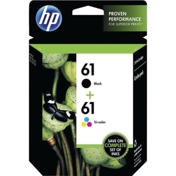 Image for HP 61 / CR259FN Ink Cartridges, Black & Tricolor, Package Of 2 from HD Supply