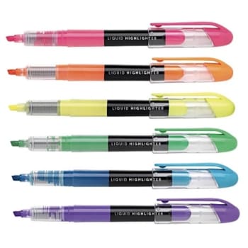 Image for Office Depot® Brand Liquid Ink Highlighters With Chisel Tips, Assorted Colors, Package Of 12 from HD Supply