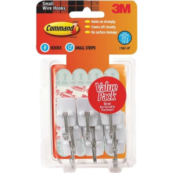 3M Command™ Wire Hooks, Small, Pack Of 9