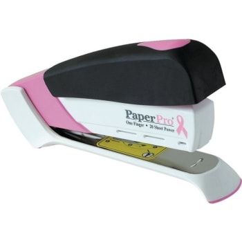 Image for PaperPro® Desktop Stapler, Pink Ribbon Design, 1/4" Staple Size from HD Supply