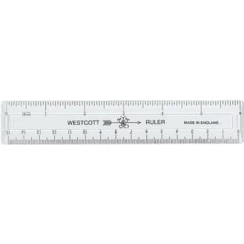 Image for Westcott® Durable Plastic Ruler, 6", Clear from HD Supply