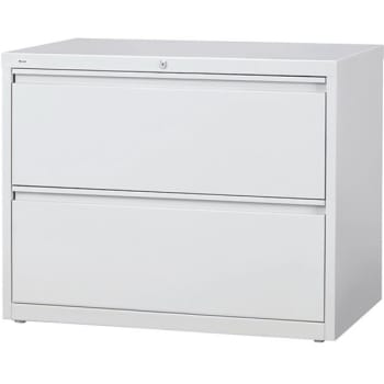 Workpro Steel Lateral File Cabinet 2 Drawer 28 H X 36 W X 18 5 8 D Light Gray Hd Supply