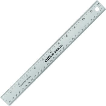Image for Office Depot® Brand Stainless Steel Ruler, 12" from HD Supply