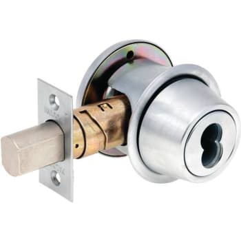 Falcon Adjustable Backset Ic Single Cylinder Deadbolt (Satin Chrome)