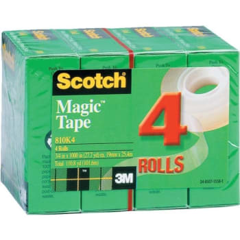 Image for Scotch® Magic™ 810 Tape, 3/4" x 1000", Package Of 4 Rolls from HD Supply