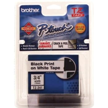 Image for Brother® Tze-241 Black-On-White Tape, 3/4" X 26'3" from HD Supply