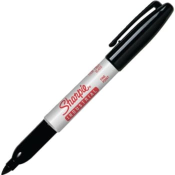 Sharpie® Industrial Permanent Markers, Fine Point, Black, Package Of 12