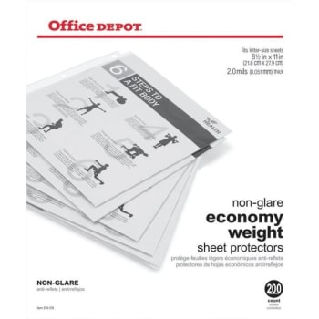 Office Depot Brand Top-Loading Sheet Protectors, Box Of 200