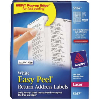 Avery 1/2 X 1-3/4 In. Return Address Labels (8000-Box)