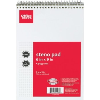 Office Depot® Brand Gregg Ruled Steno Book, Package Of 12