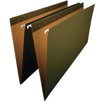 SMEAD® Premium-Quality Hanging Folders, Legal Size, Green, 1/5 Cut, Box Of 25