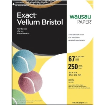 Image for Wausau® Exact Vellum Bristol Cover Stock, 8-1/2 X 11", Package Of 500 from HD Supply