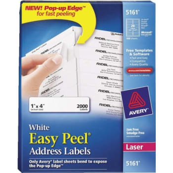 Image for Avery 1 X 4 In. Address Labels (White) (2000-Box) from HD Supply