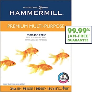 Hammermill® Premium Multipurpose Paper, 8-1/2 x 11", Package Of 500 Sheets