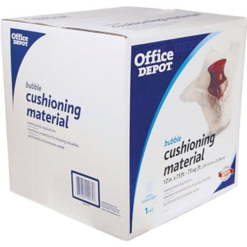 Office Depot® Bubble Packing Material, 3/16" Thick,  12" X 75'