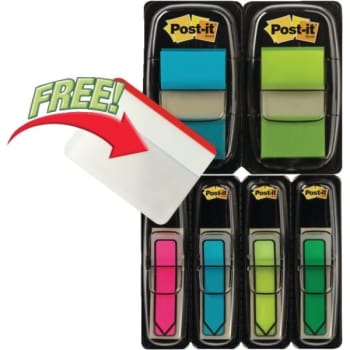 Post-It® Flag Bright Color Multipack W/ Free 12-Pack Of Durable Tabs, Pack Of 6