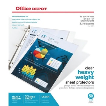 Office Depot® Top-Loading Sheet Protector, Clear, Package Of 50