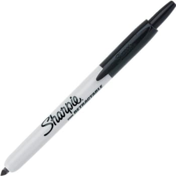 Image for Sharpie® Retractable Permanent Markers, Fine Point, Black, Package Of 12 from HD Supply
