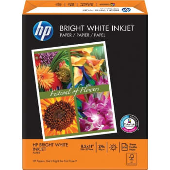 Image for Hp Inkjet Paper, Satin Finish, 8-1/2 X 11", Package Of 500 from HD Supply