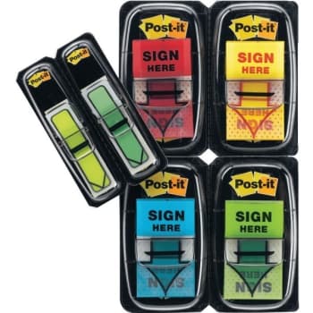 Image for Post-It® Printed Message Flags + FREE Arrow Flags, "Sign Here", Package Of 4 from HD Supply