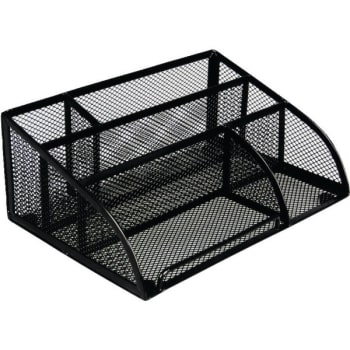 Image for Office Depot® Brand Metro Mesh Angled Desk Organizer, Black from HD Supply