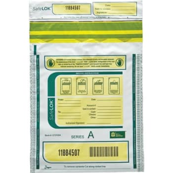 Image for MMF™ Industries Tamper-Evident Deposit Bags, 9" x 12", White, Box Of 100 from HD Supply