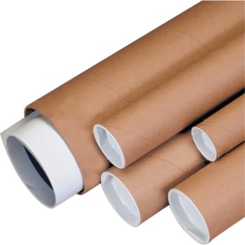 Office Depot Brand Kraft Mailing Tubes, Plastic End Caps ...