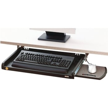 Image for 3M Underdesk Adjustable Keyboard Drawer With Wrist Rest, Black from HD Supply